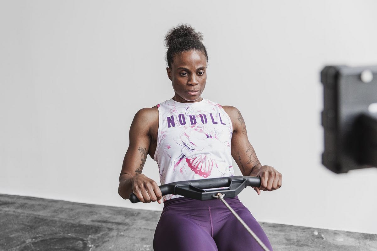 Nobull Muscle Women's Tank Tops Purple | Australia (SE3620)